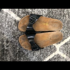 Birkenstock one strap shiny sandal!